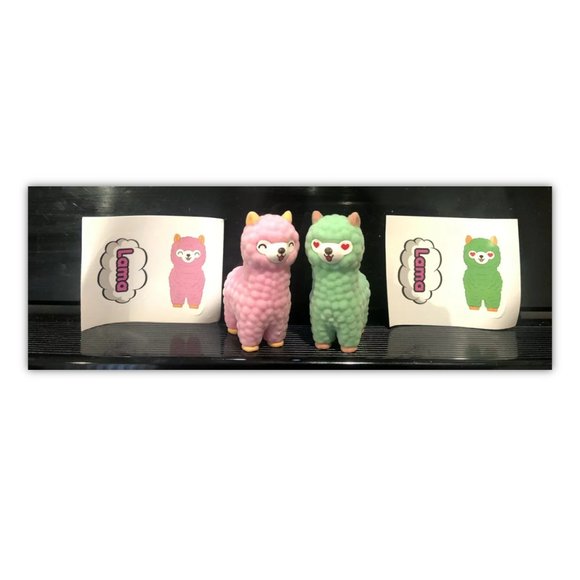 set of 3 Mini Emoji Alpaca Velveteen Figurines - Picture 2 of 3